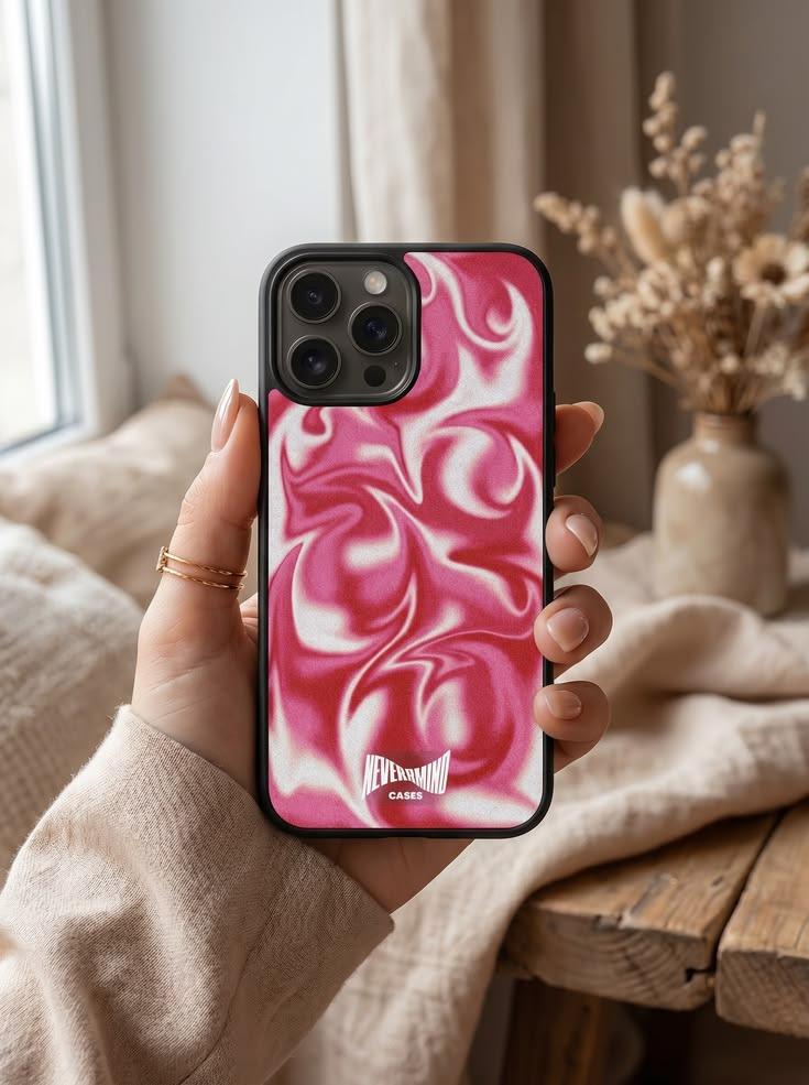 Pink Magenta Liquid Swirl Case
