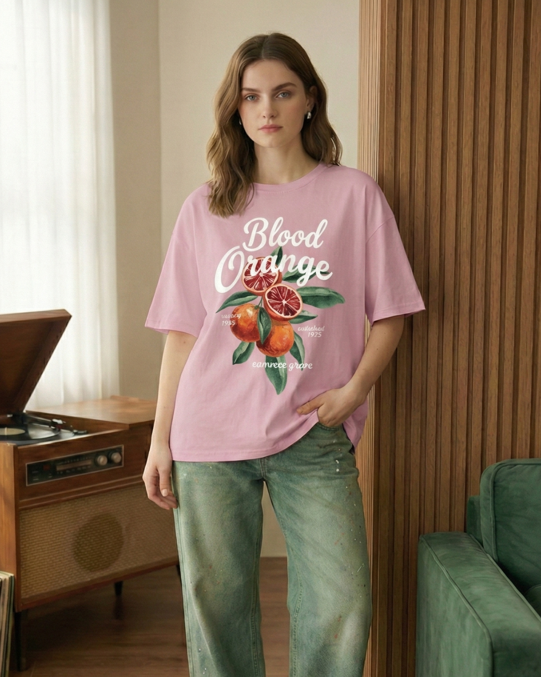 Blood Orange Oversized Tee