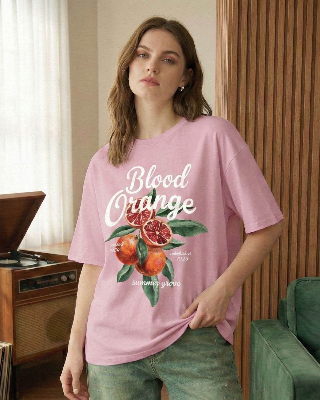 Blood Orange Oversized Tee