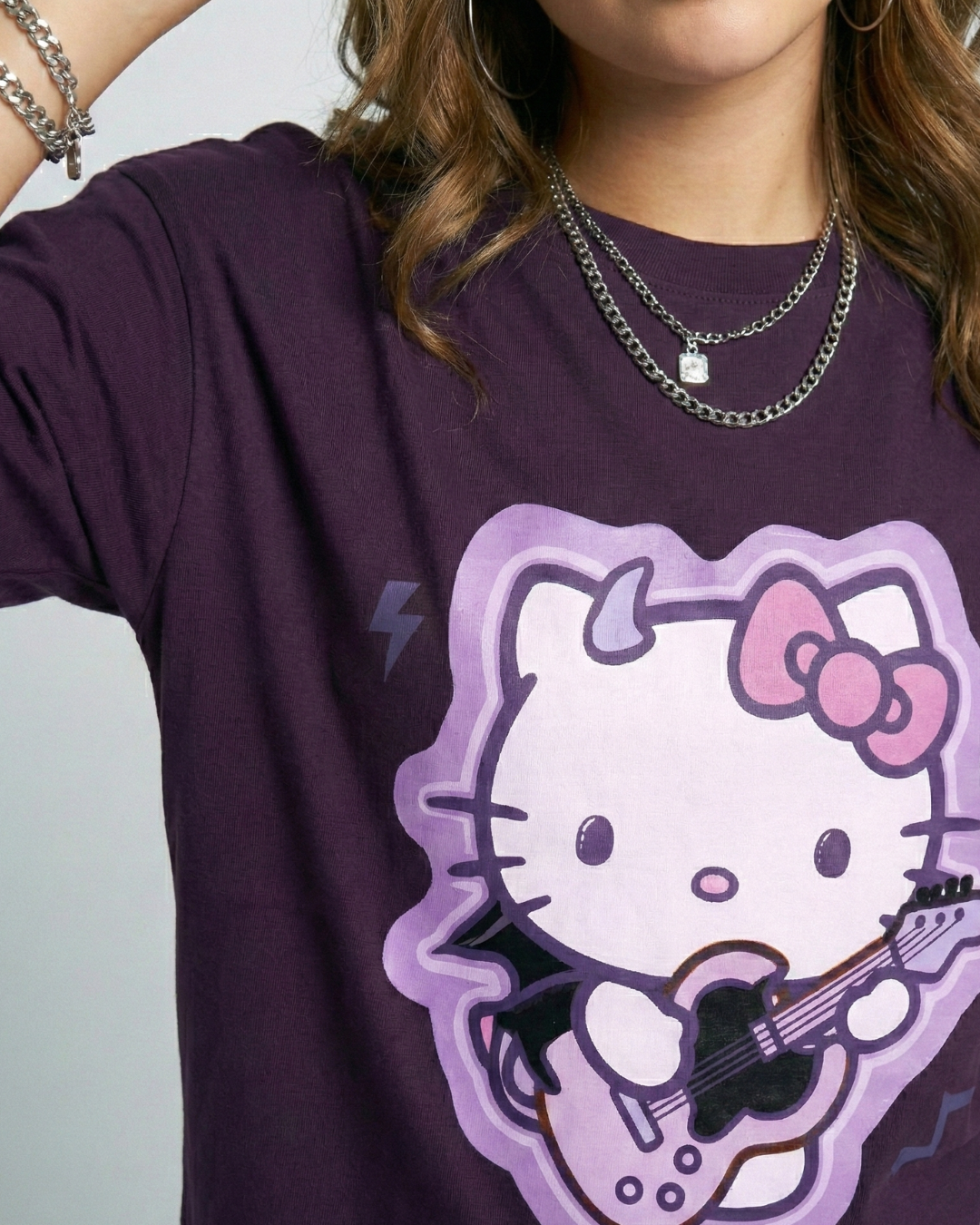 Evil Hello Kitty Oversized Tee
