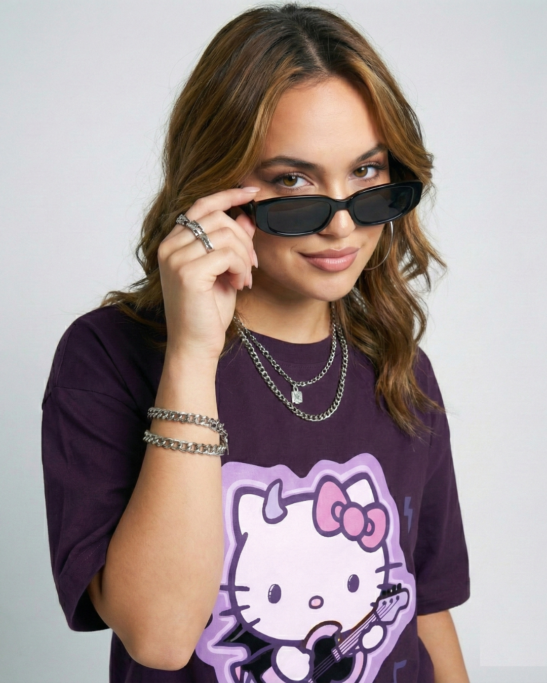Evil Hello Kitty Oversized Tee