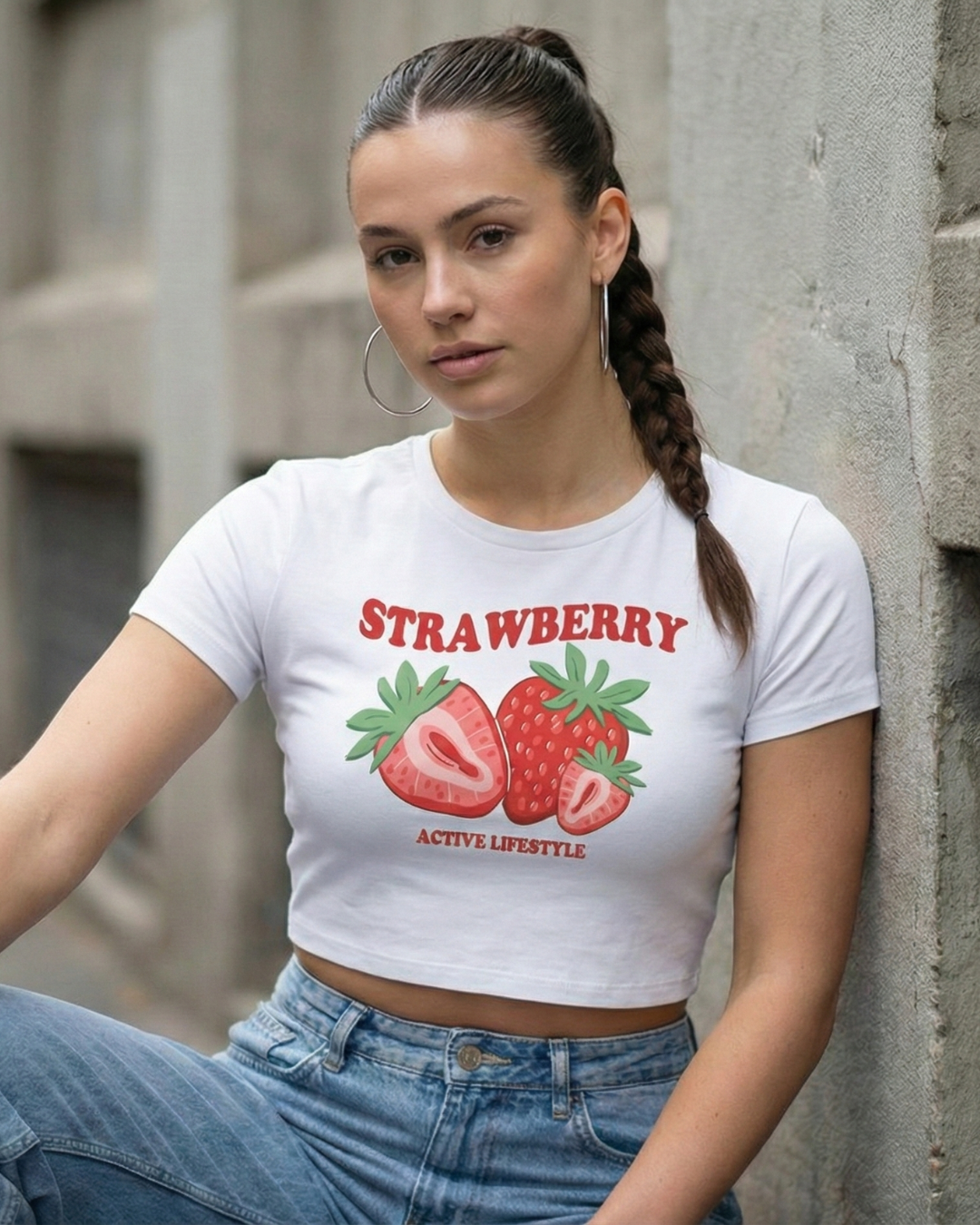 Strawberry Crop Top