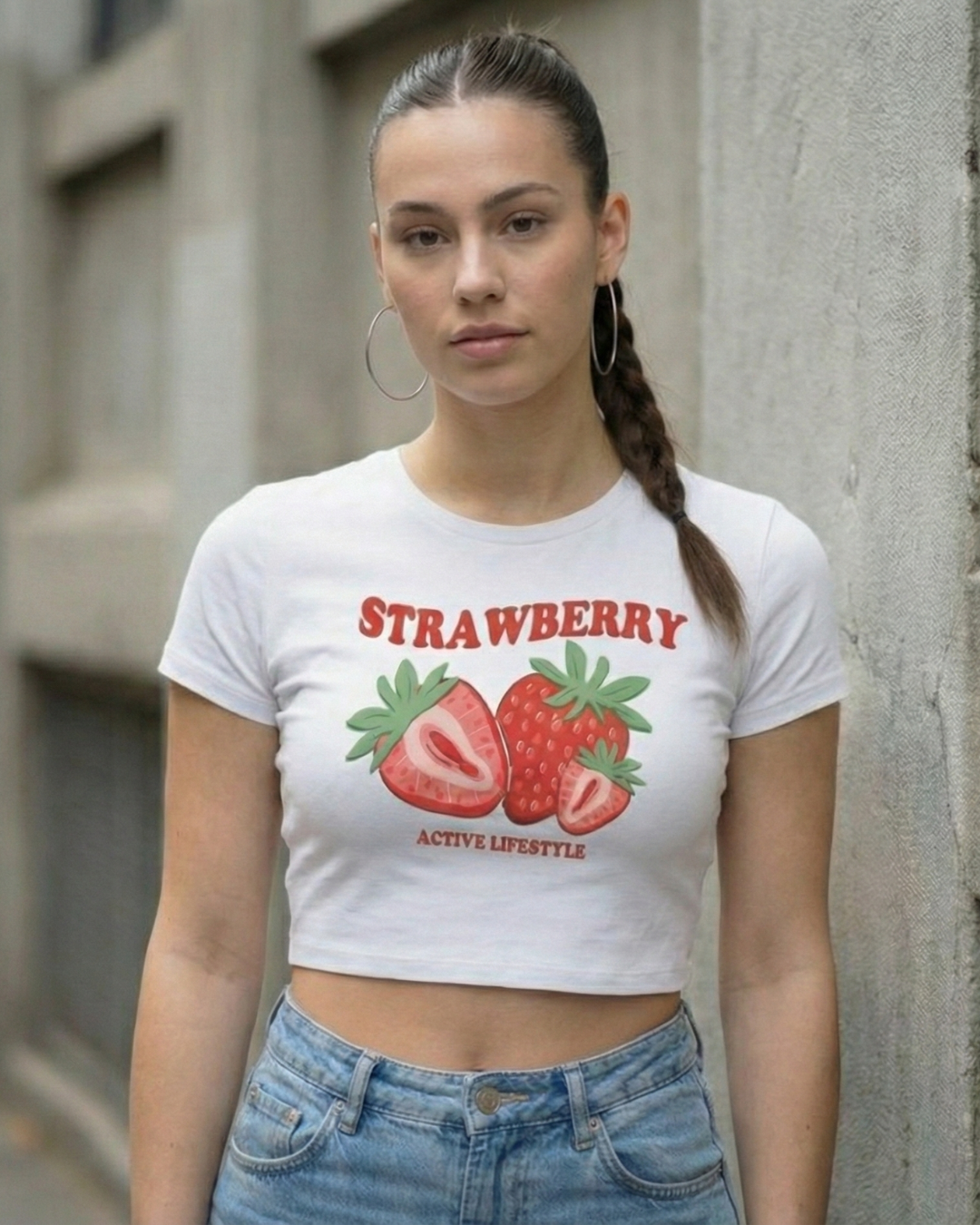 Strawberry Crop Top