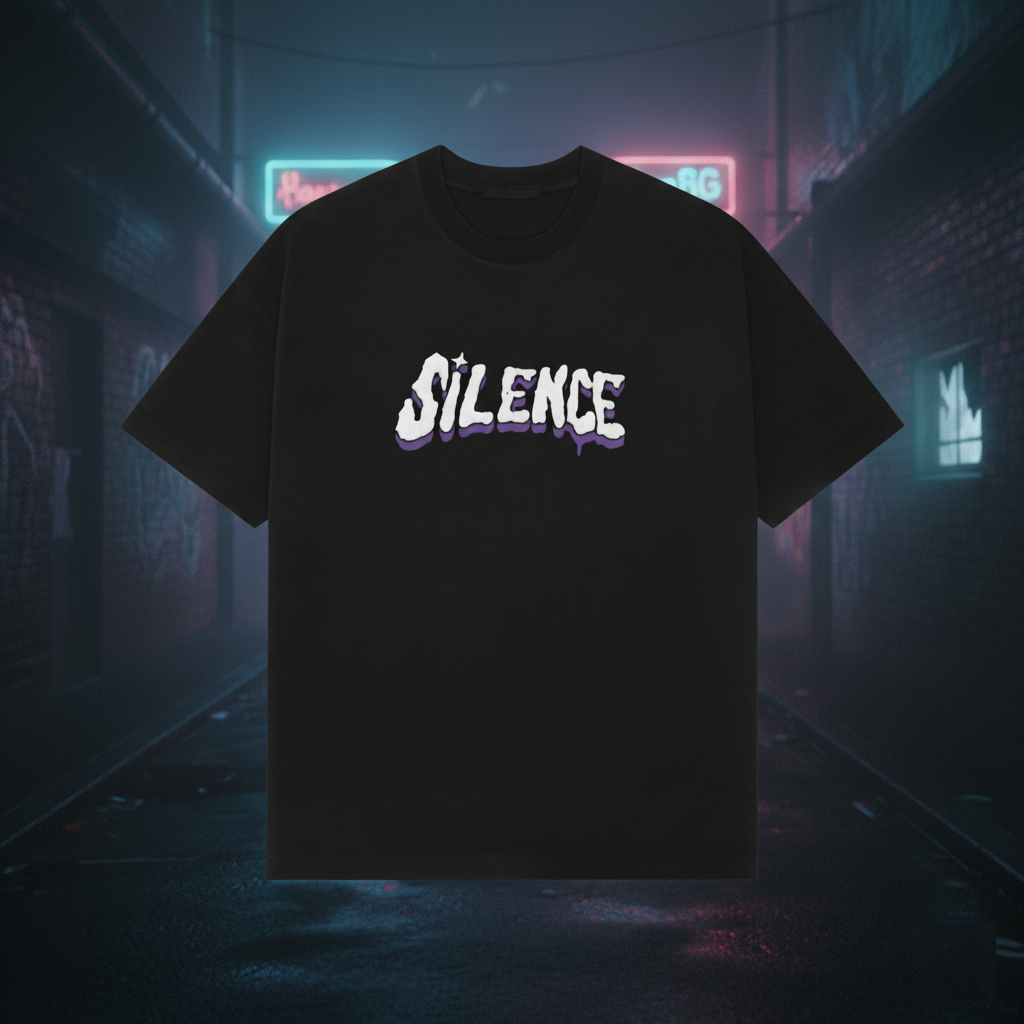 Silence Premium Oversized Tee